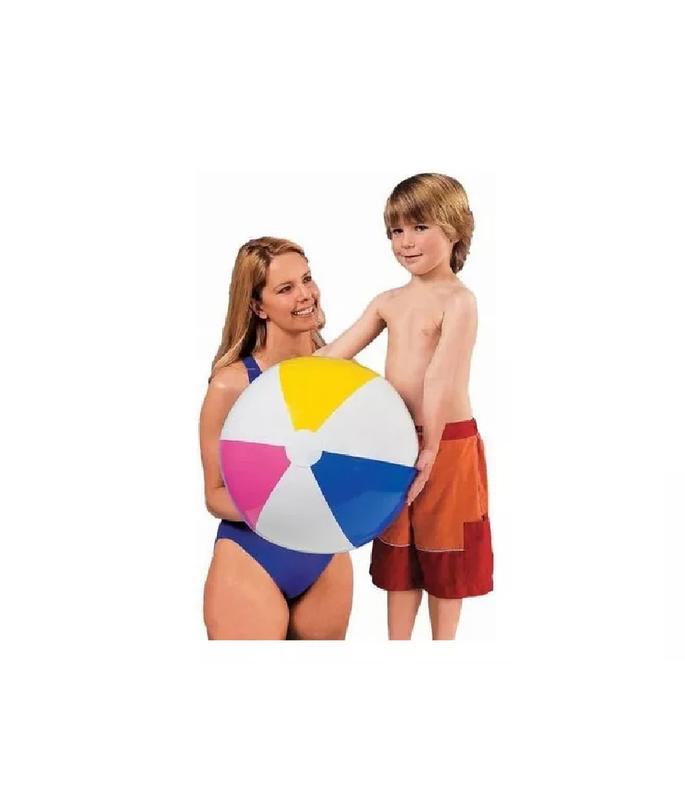 PELOTA PLAYA INFLABLE 61 CM MULTICOLOR - 4