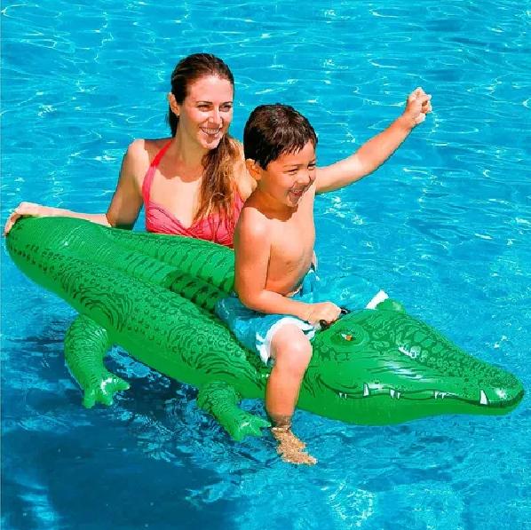 INFLABLE LAGARTO MONTABLE VERDE - 4