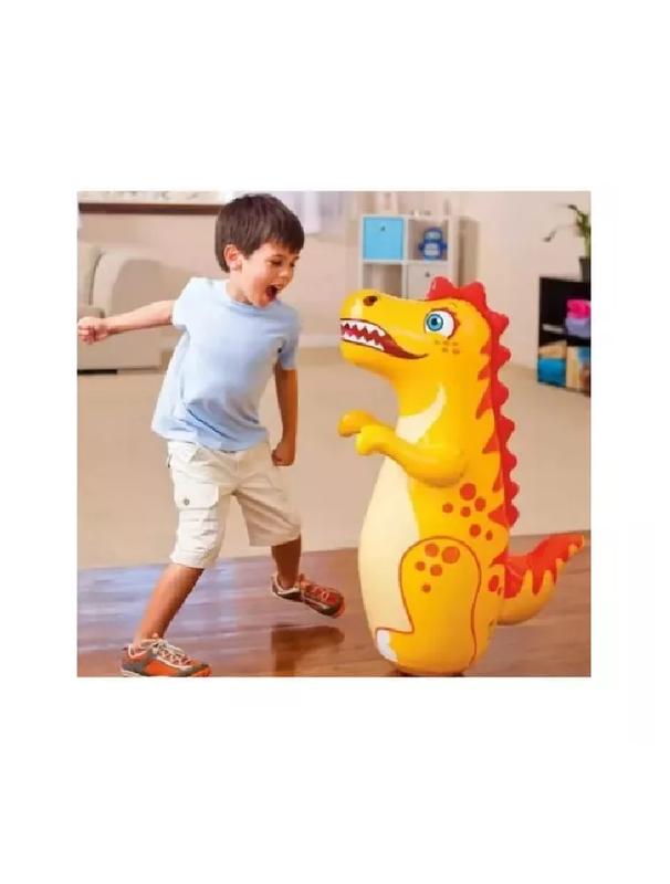 INFLABLE MONO PORFIADO DINOSAURIO ROSADO - 3