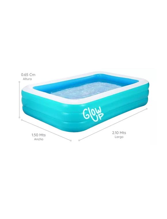 PISCINA INFLABLE GLOWUP + INFLADOR 210X150X65 CM - 2