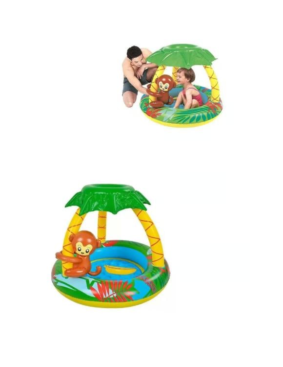 PISCINA BEBESIT INFANTIL INFLABLE SELVA PARASOL BE SPLASH MULTICOLOR - 2