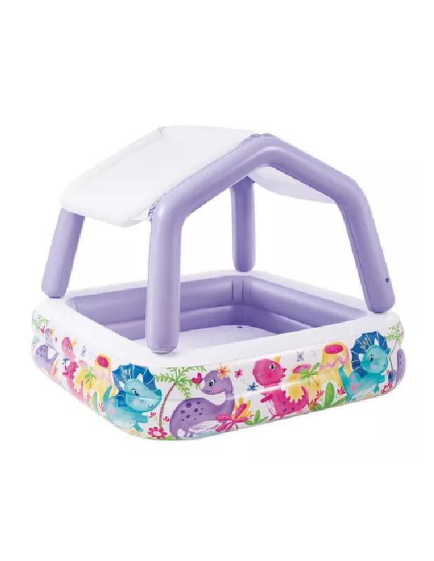 PISCINA INTEX INFANTIL INFLABLE CON TECHO REMOVIBLE PÚRPURA - 1