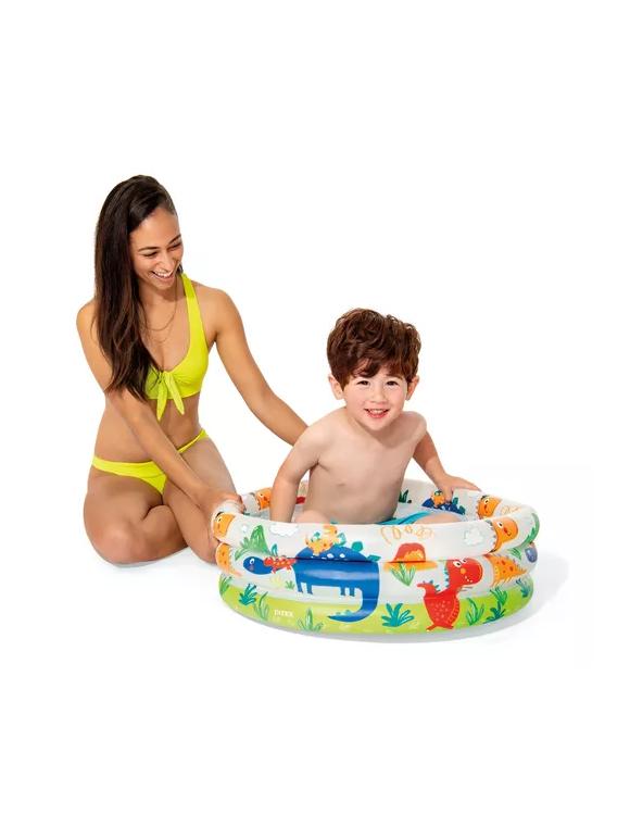PISCINA INFLABLE REDONDA DINOSAURIO MULTICOLOR - 3