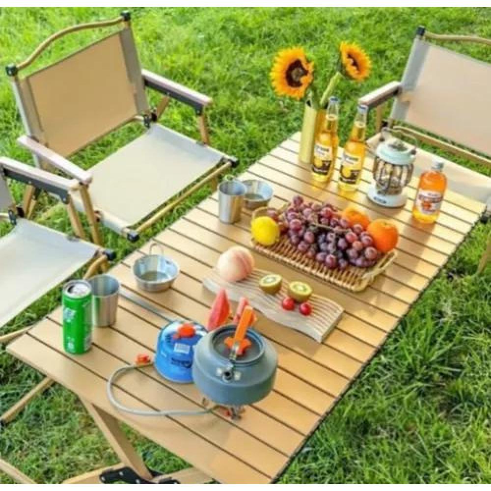 SILLA KERMIT PLEGABLE PORTÁTIL PARA CAMPING Y PESCA CREMA - 5
