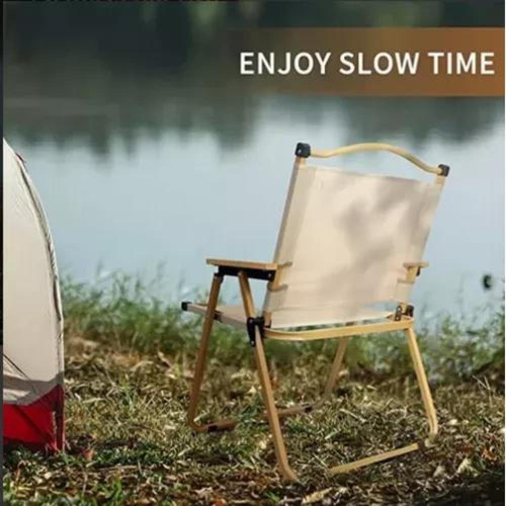 SILLA KERMIT PLEGABLE PORTÁTIL PARA CAMPING Y PESCA CREMA - 6