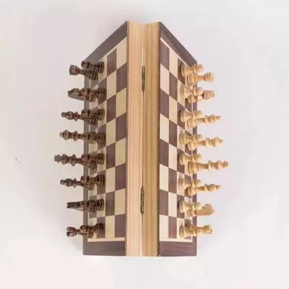 TABLERO AJEDREZ MADERA 40X40 CM MAGNÉTICO - 3