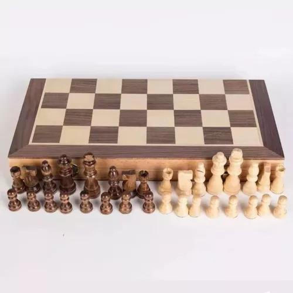 TABLERO AJEDREZ MADERA 40X40 CM MAGNÉTICO - 4