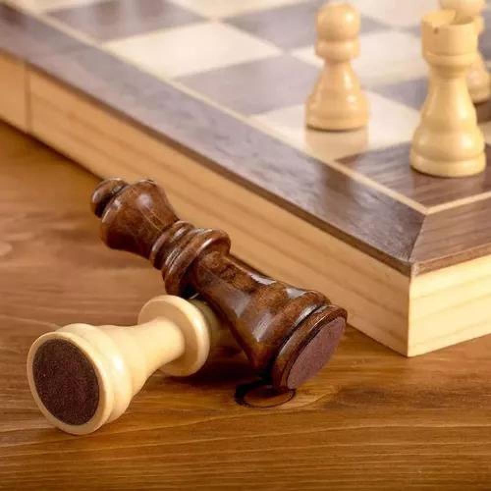 TABLERO AJEDREZ MADERA 40X40 CM MAGNÉTICO - 5