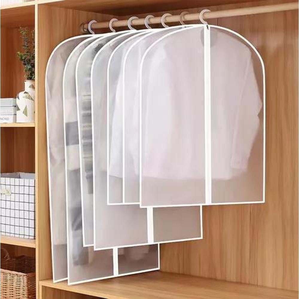 BOLSAS FUNDAS TRANSPARENTES ROPA 5 PCS BLANCO - 5