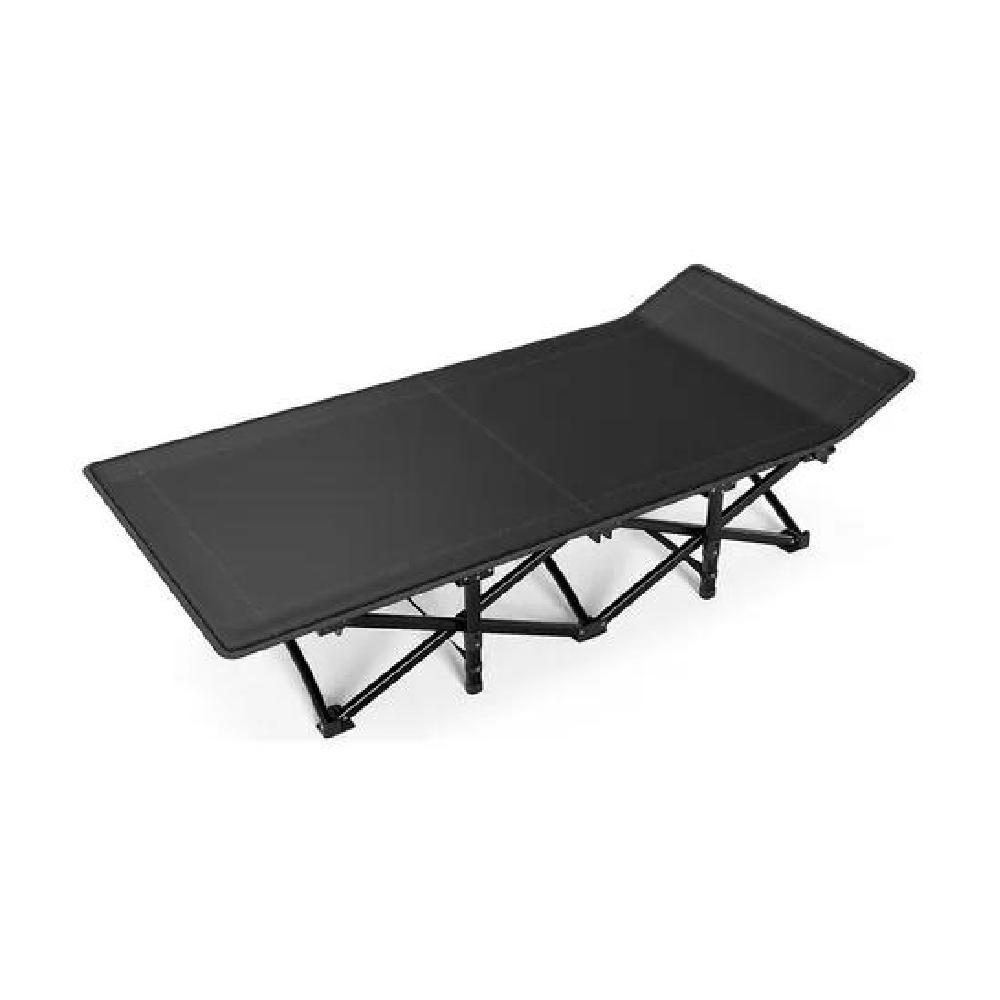 CAMA PLEGABLE LIGERA PORTÁTIL INTERIOR Y CAMPING 190X71 CM GRIS - 1