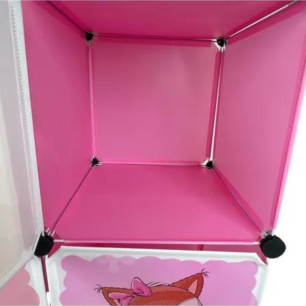 ORGANIZADOR INFANTIL MODULAR CLOSET ROSADO - 5
