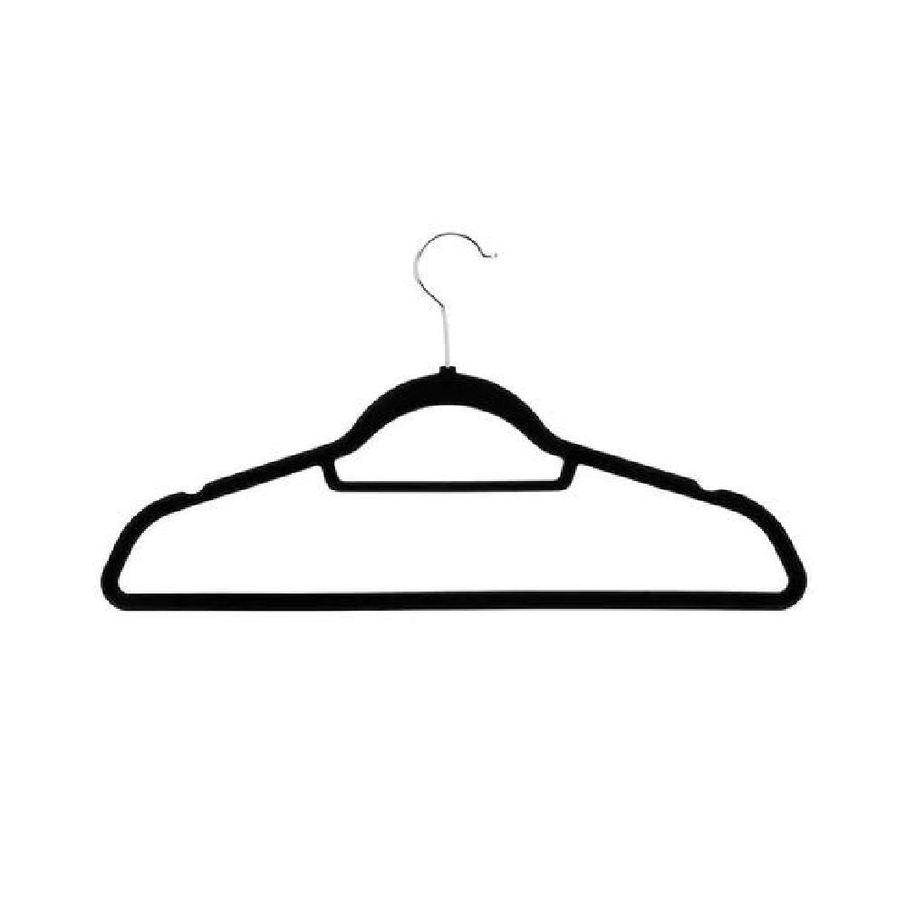 PACK 10 PERCHAS TERCIOPELO ANTIDESLIZANTES NEGRO - 1