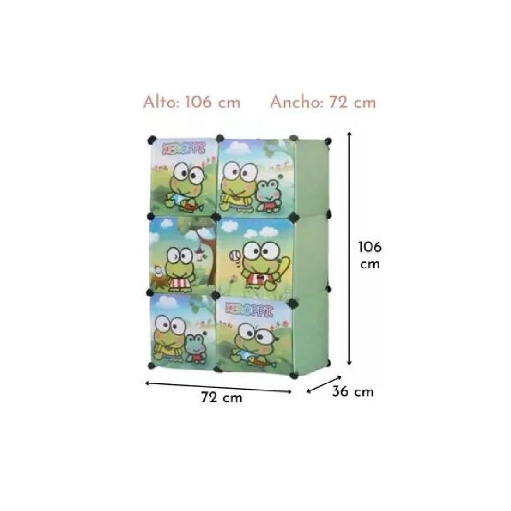 ORGANIZADOR INFANTIL MODULAR CLOSET VERDE - 2