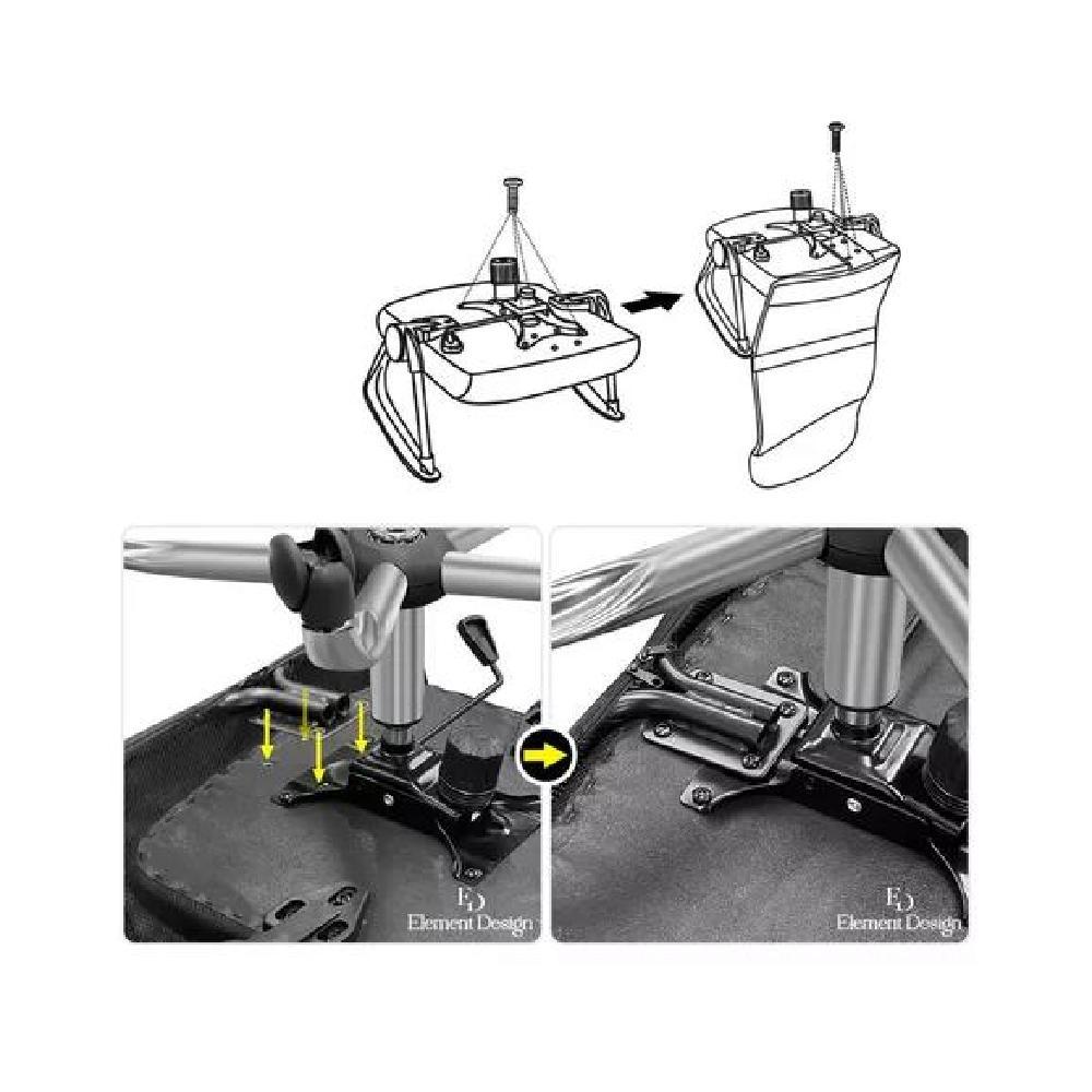 SILLA OFICINA ERGONÓMICA EMILIO CUERO CON MALLA NEGRO - 4