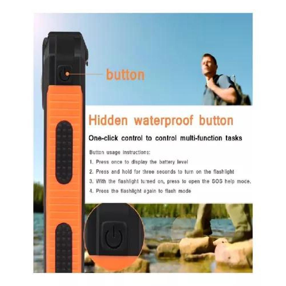 SOLAR POWER BANK 12,000 MAH, CARGADOR SOLAR PORTÁTIL DUAL, COLOR NEGRO - 6