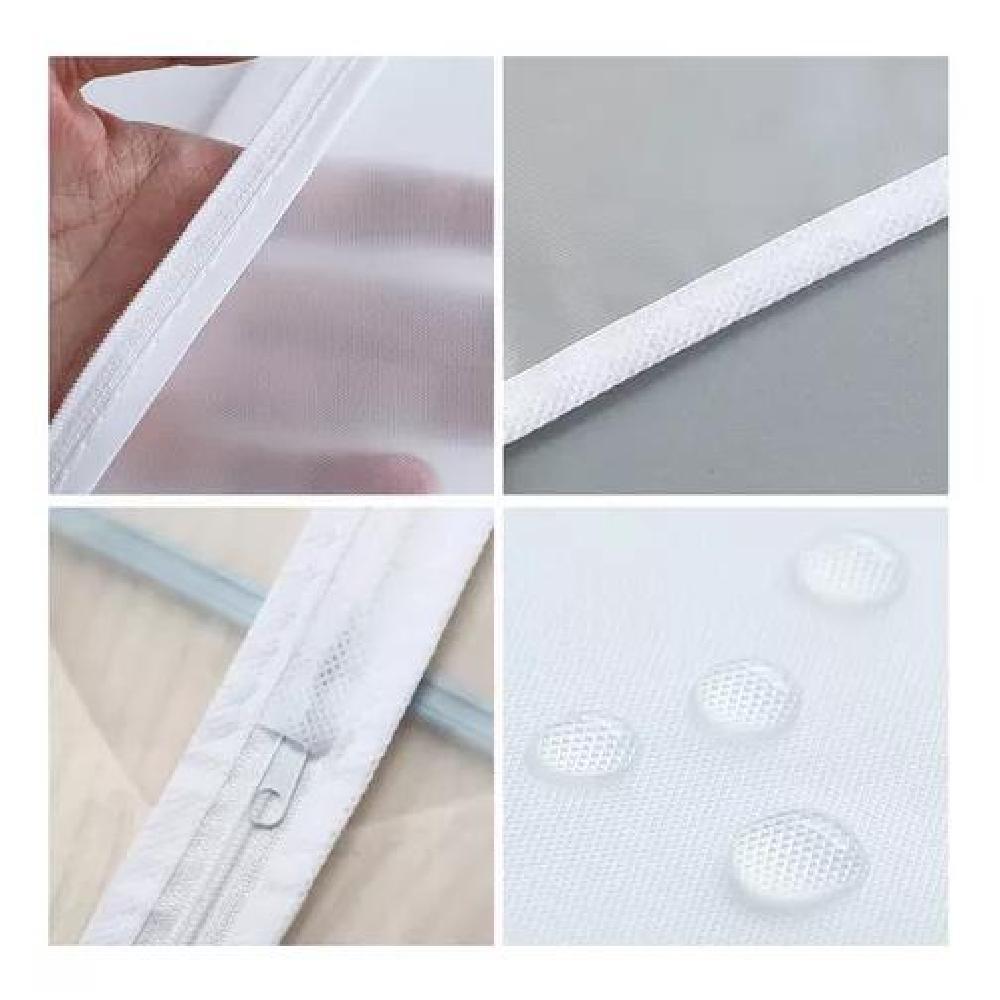 BOLSA COLGANTE ROPA 8 PCS BLANCO - 4