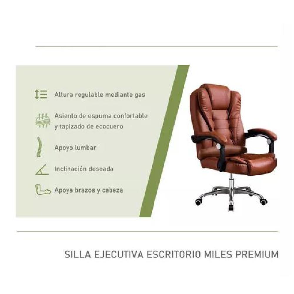 SILLA ESCRITORIO ERGONÓMICA LUMAX MILES ZGS-959-SA MARRÓN - 5