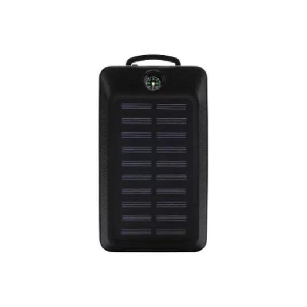 GENÉRICO SOLAR POWER BANK 20,000 MAH, CARGADOR SOLAR IMPERMEABLE, COLOR NEGRO