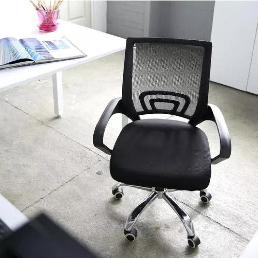 SILLA OFICINA ERGONÓMICA MESH RELAN GIRATORIA NEGRO - 5