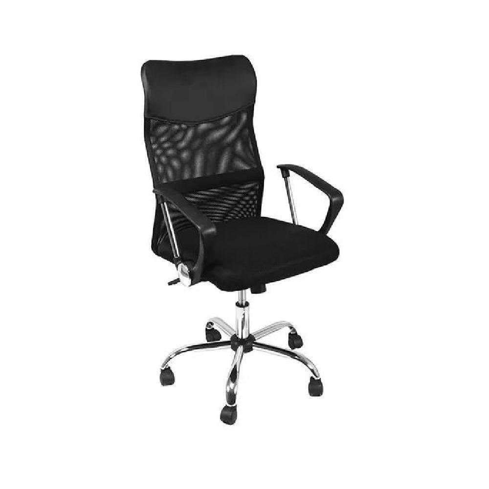 SILLA OFICINA HIGH MESH CON RESPALDO ALTO NEGRO - 1