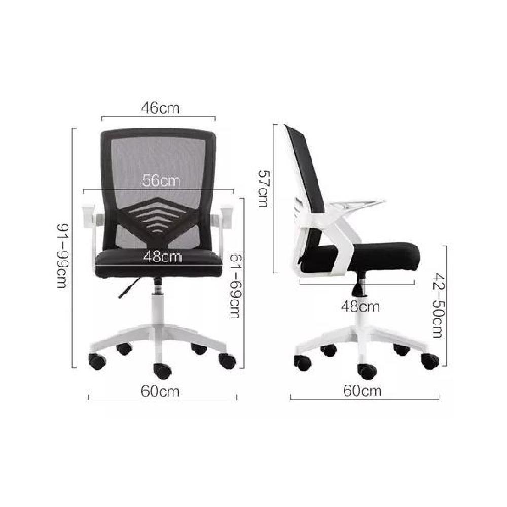 SILLA OFICINA ERGONÓMICA EJECUTIVA CON RESPALDO MALLA NEGRO - 2