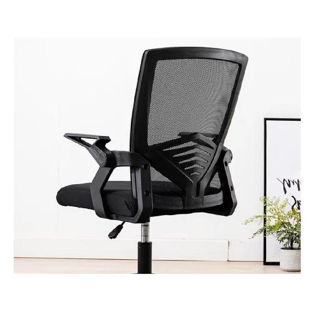 SILLA OFICINA ERGONÓMICA EJECUTIVA CON RESPALDO MALLA NEGRO - 6
