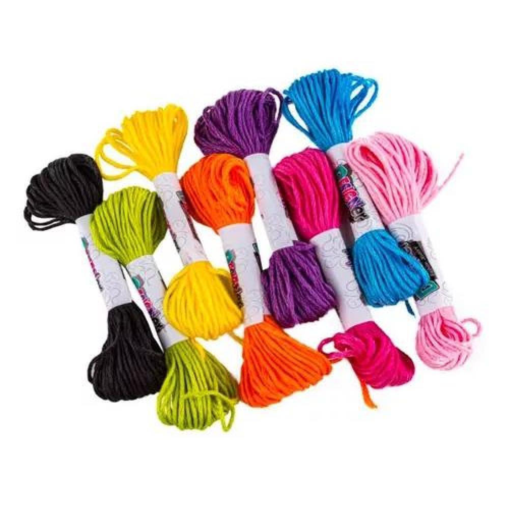 SET MOSTACILLAS HACER PULSERAS HILO DIY MANUALIDADES NIÑOS - 4