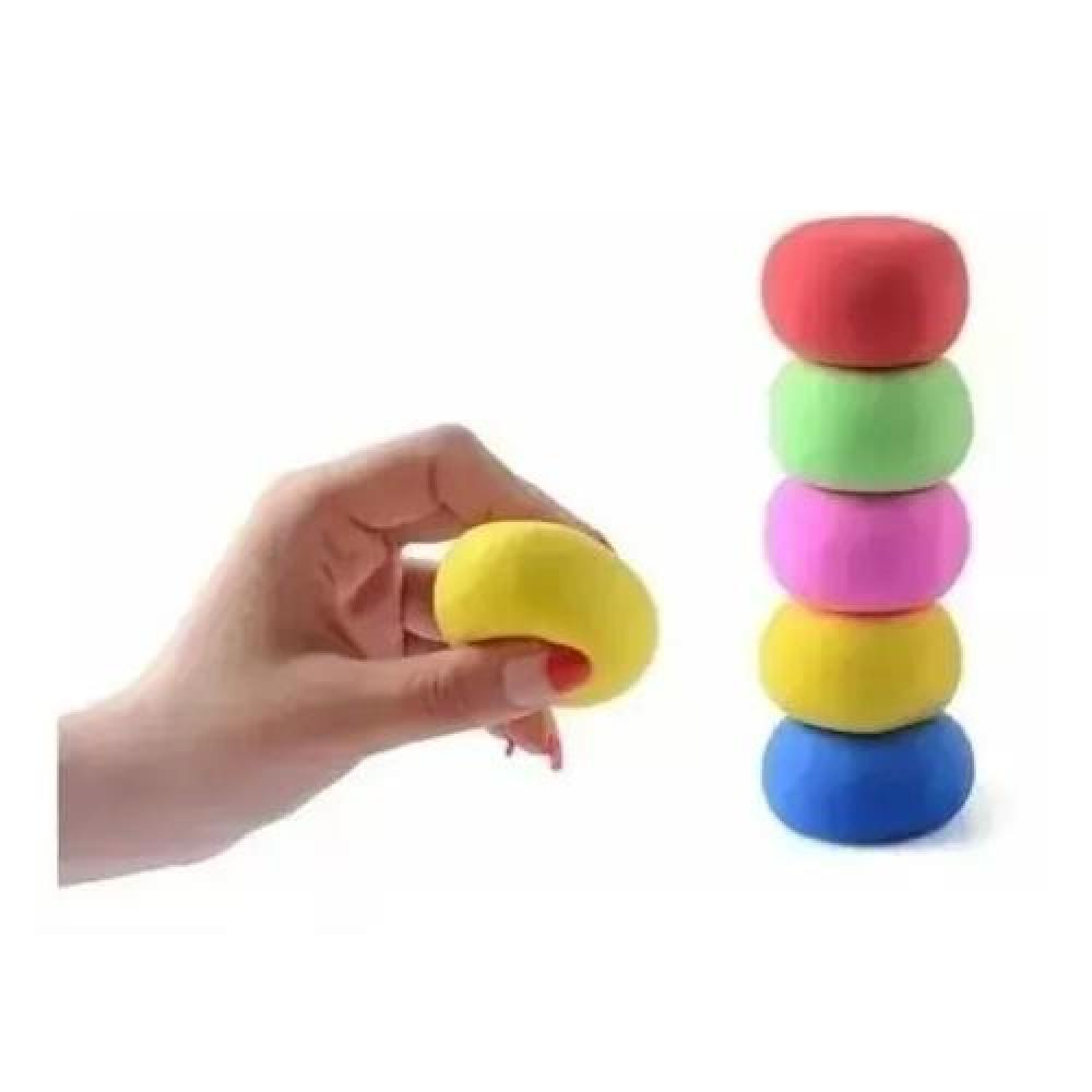 PACK DE 12 COLORES DE MASA FLEXIBLE FUNNY GUMMY/GOMA EVA MOLDEABLE - 1