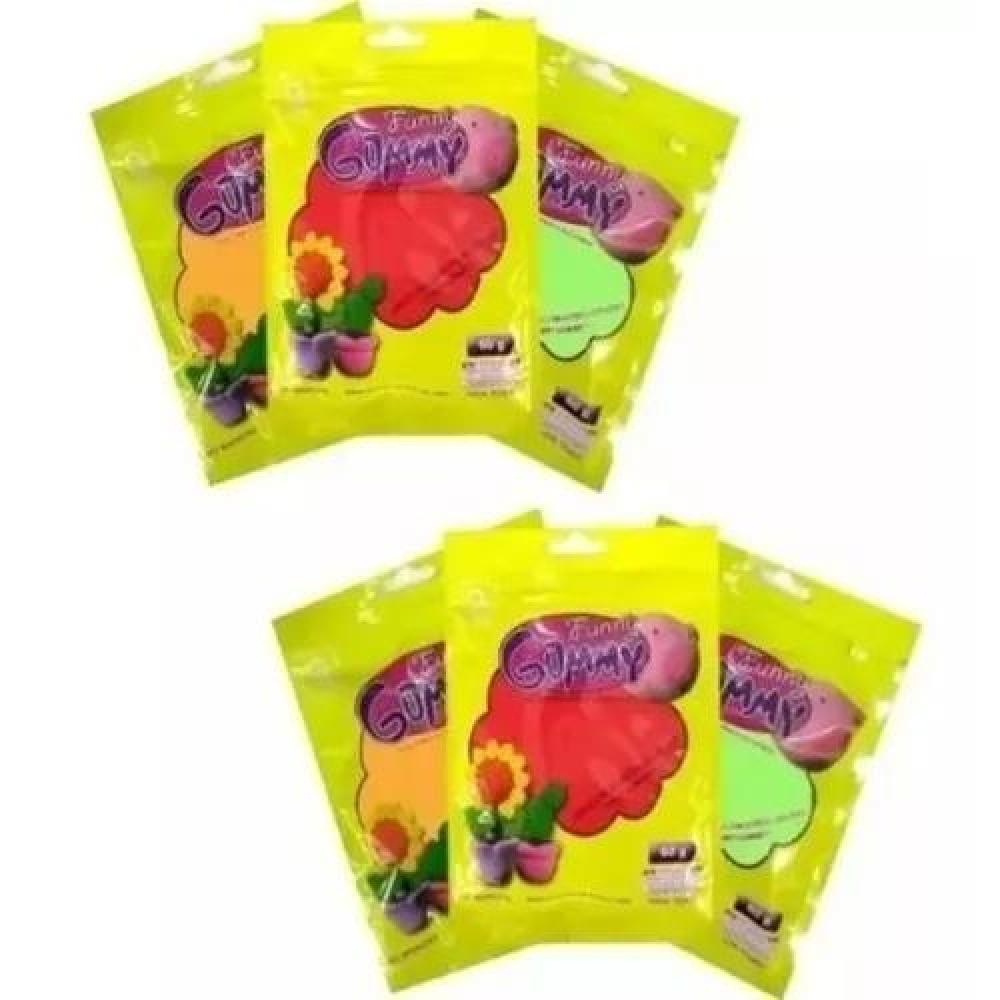 PACK DE 12 COLORES DE MASA FLEXIBLE FUNNY GUMMY/GOMA EVA MOLDEABLE - 2
