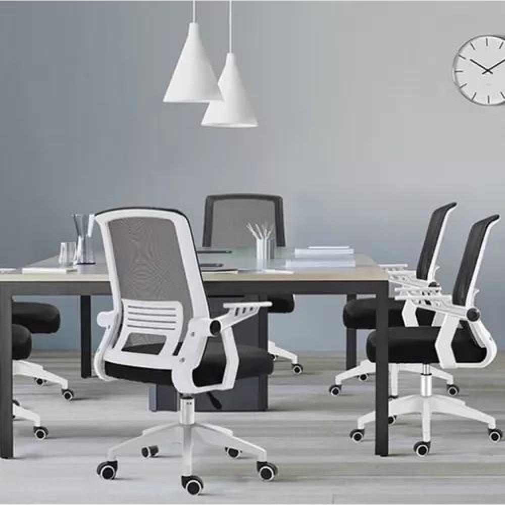 SILLA ESCRITORIO ERGONÓMICA CRUSEC CON TAPIZADO MESH NEGRO - 4