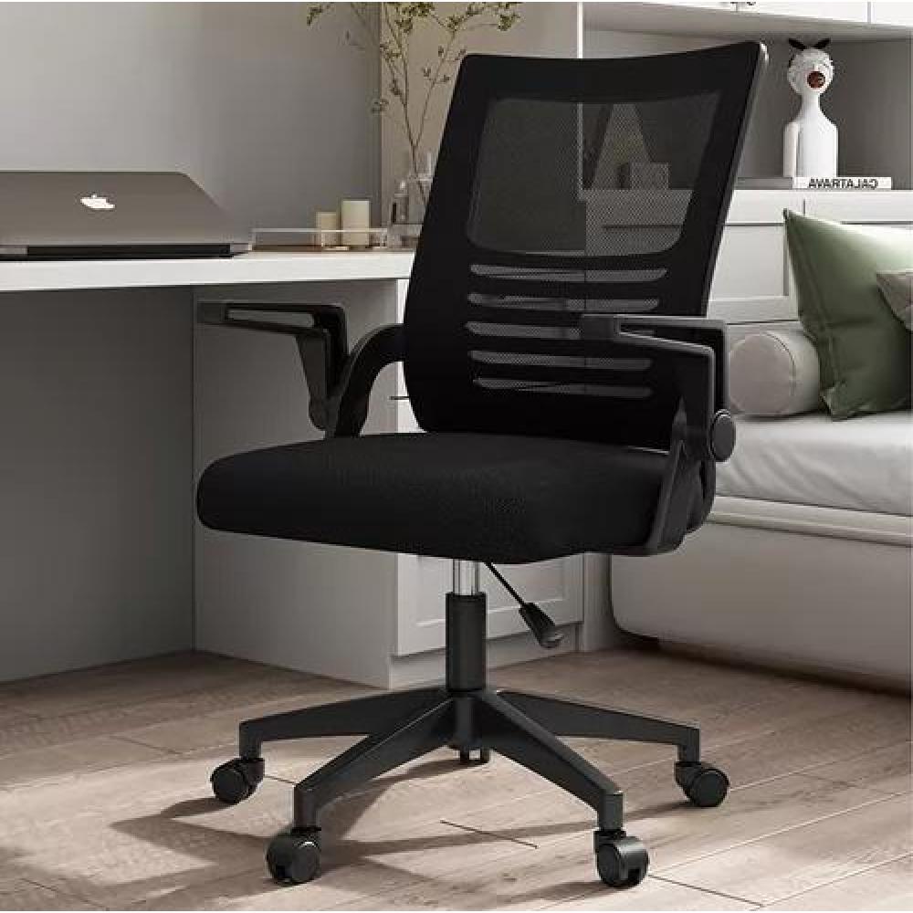 SILLA ESCRITORIO ERGONÓMICA EMILIA ACOLCHADA NEGRO - 8