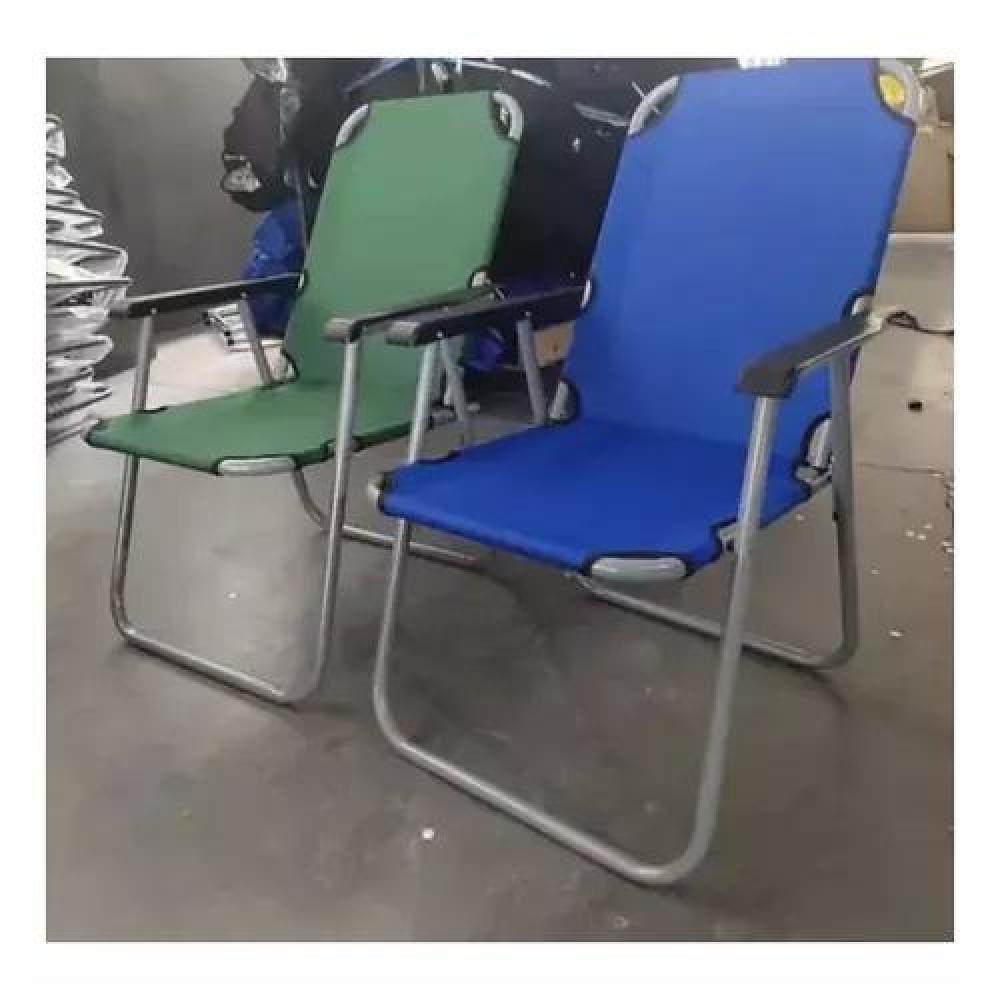 SILLAS PLEGABLES PORTÁTILES PARA CAMPING Y PLAYA AZULES - 4