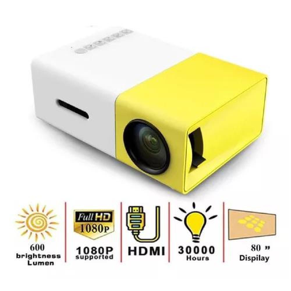 MINI PROYECTOR PORTÁTIL FULL HD MINI PROJECTOR T3 AMARILLO - 6