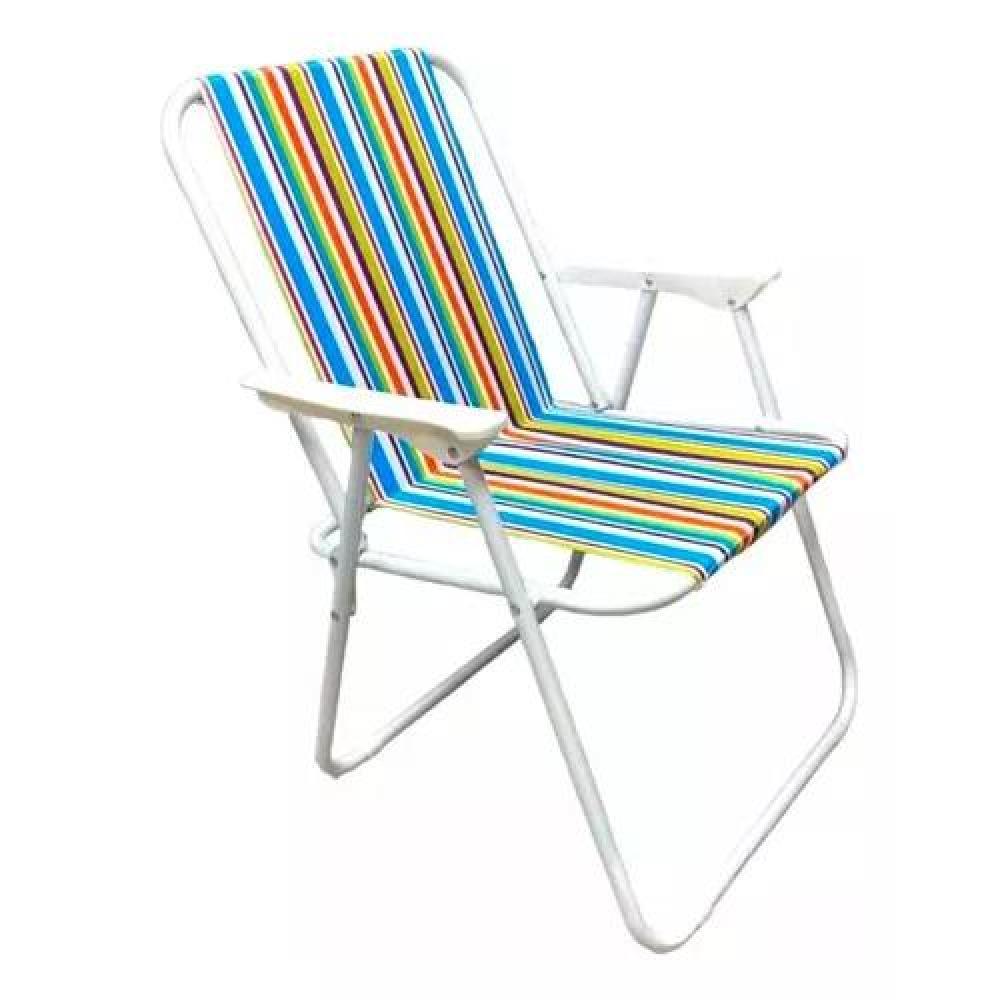 SILLA DE PLAYA PLEGABLE MULTICOLOR - 1