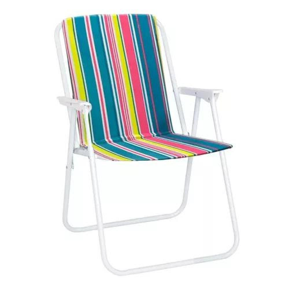 SILLA DE PLAYA PLEGABLE MULTICOLOR - 2