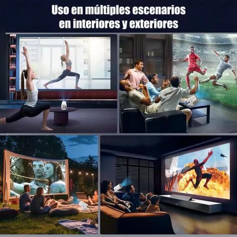 PROYECTOR MINI PORTÁTIL PROFESIONAL 4K HD LED 1080P 9000 LM - 7