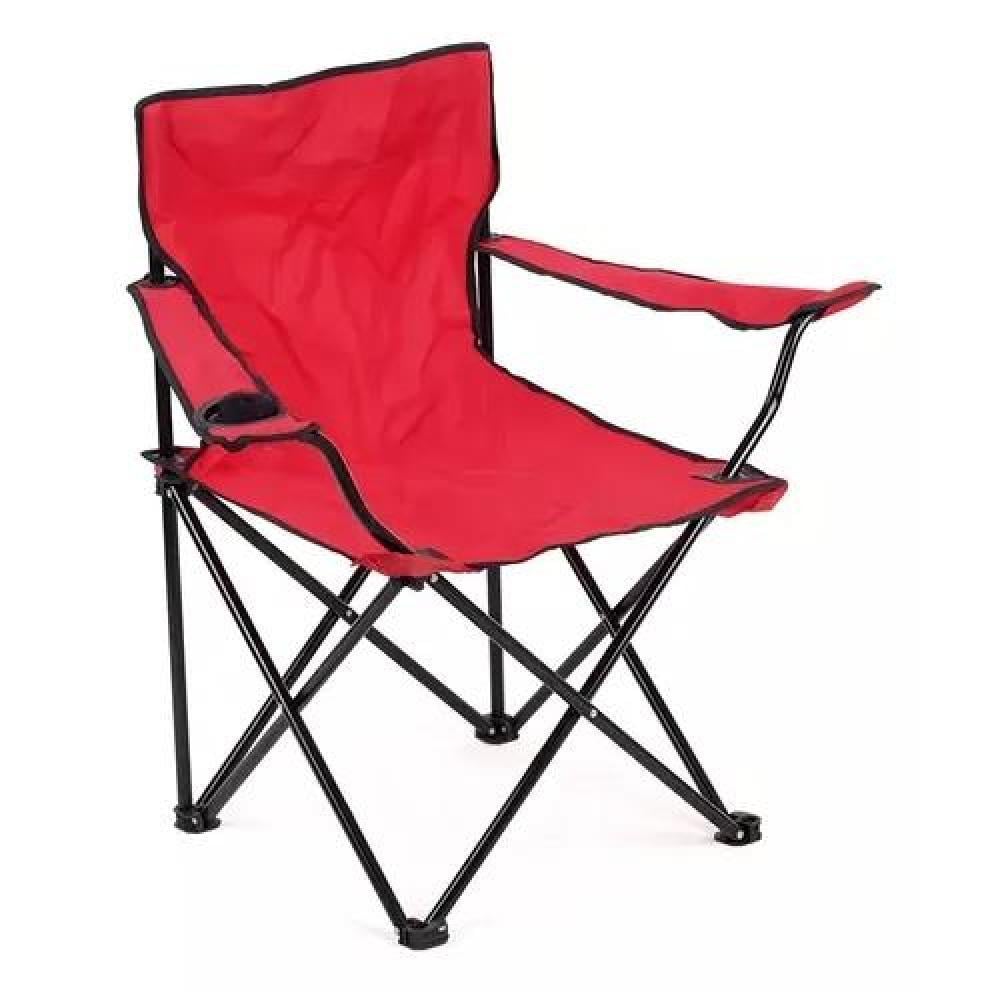 SILLA PLEGABLE DE CAMPING PARA PICNIC Y PLAYA ROJA - 5