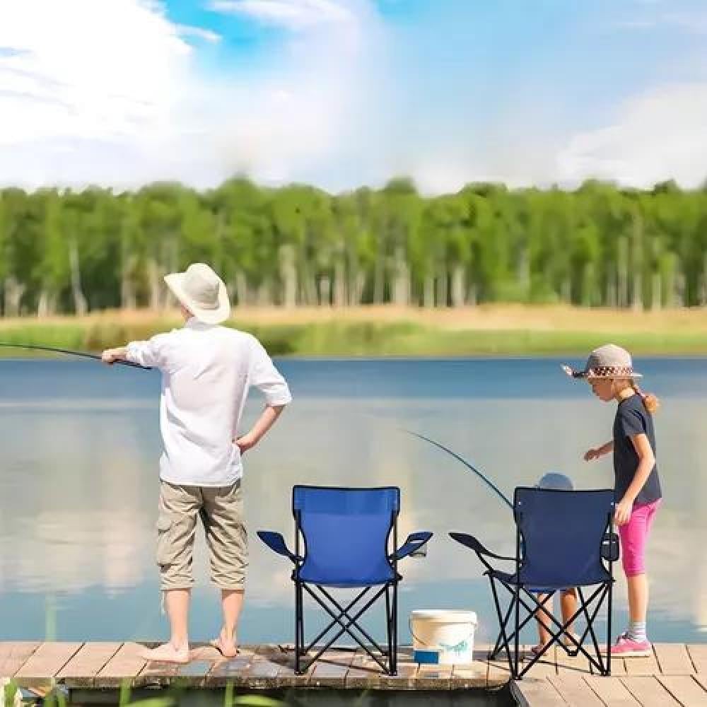 SILLA PLEGABLE DE CAMPING PARA PICNIC Y PLAYA ROJA - 7