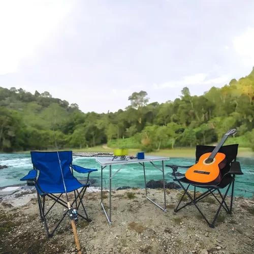 SILLA PLEGABLE DE CAMPING PARA PICNIC Y PLAYA ROJA - 8