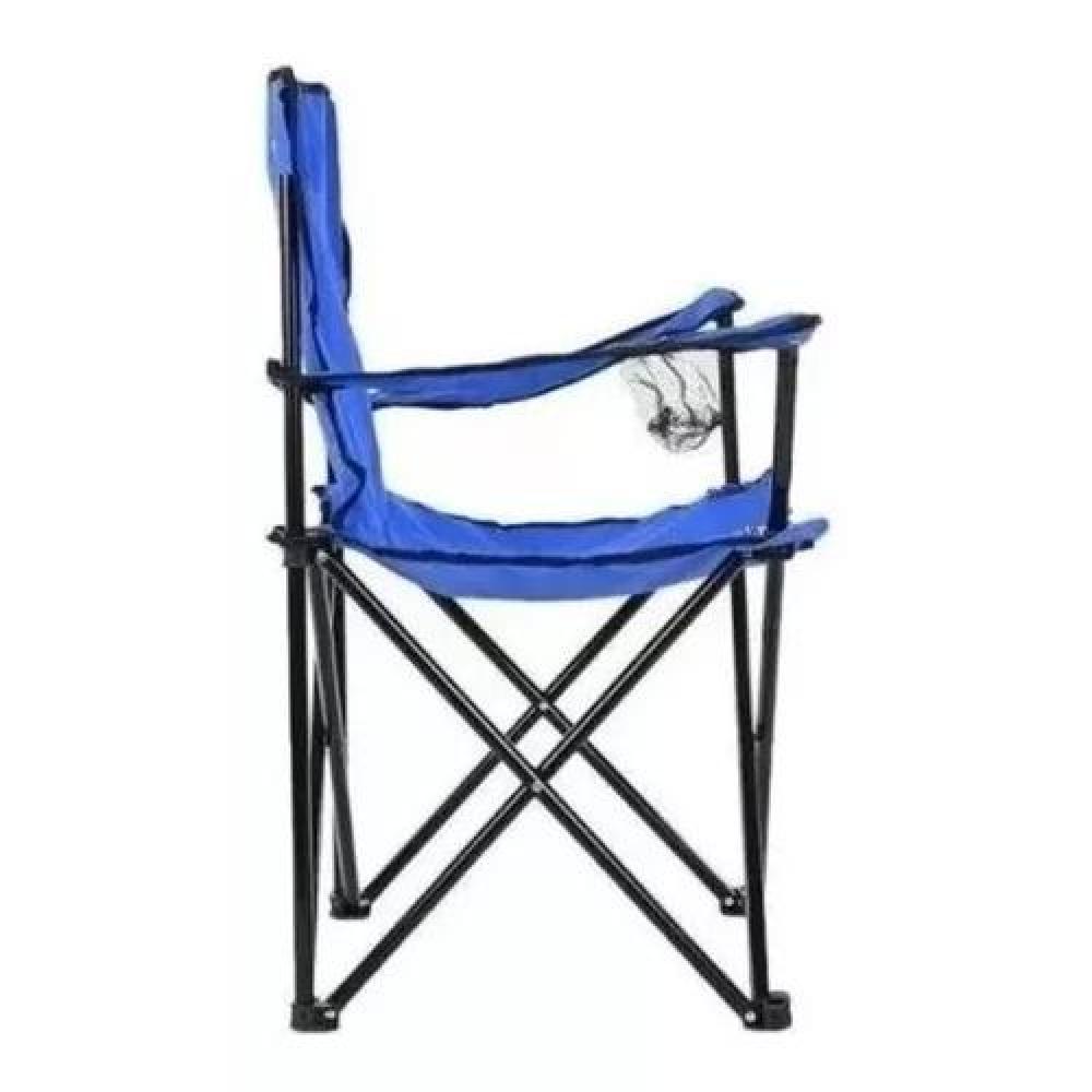 SILLA PLEGABLE DE CAMPING PARA PICNIC Y PLAYA AZUL - 3