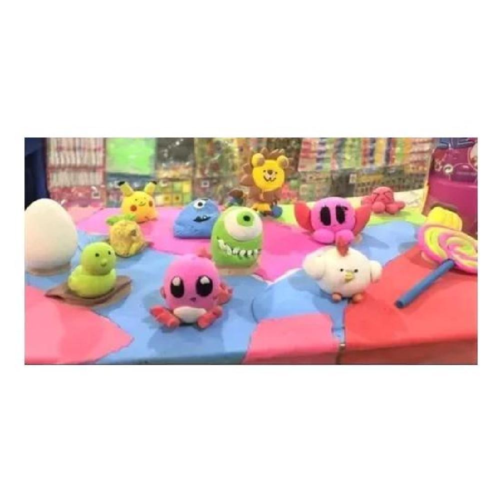 PACK DE 6 COLORES MASA FLEXIBLE FUNNY GUMMY/GOMA EVA MOLDEABLE - 3