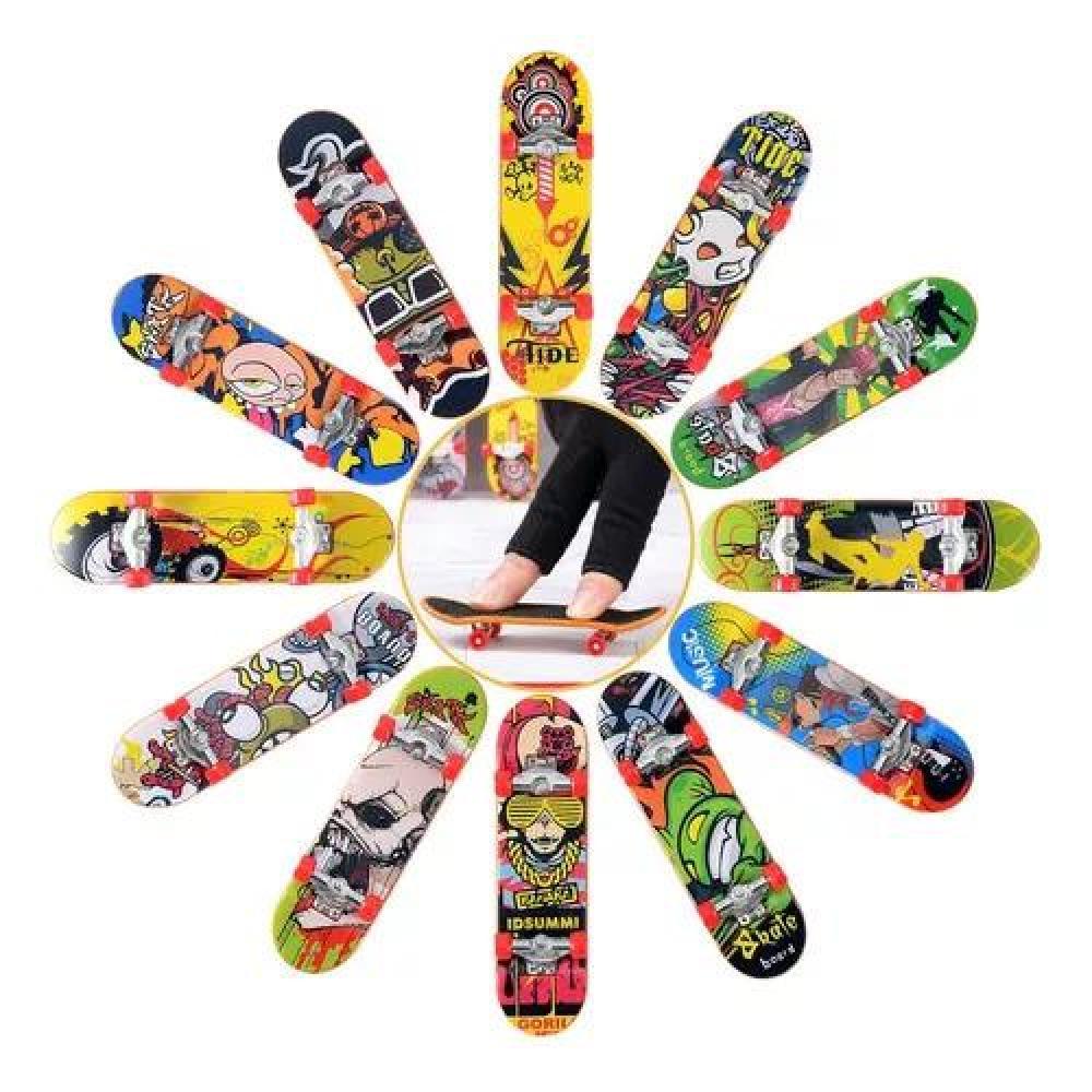SET DE 12 MINI JUEGOS DE SKATE PARA DEDOS CON ACCESORIOS - 2