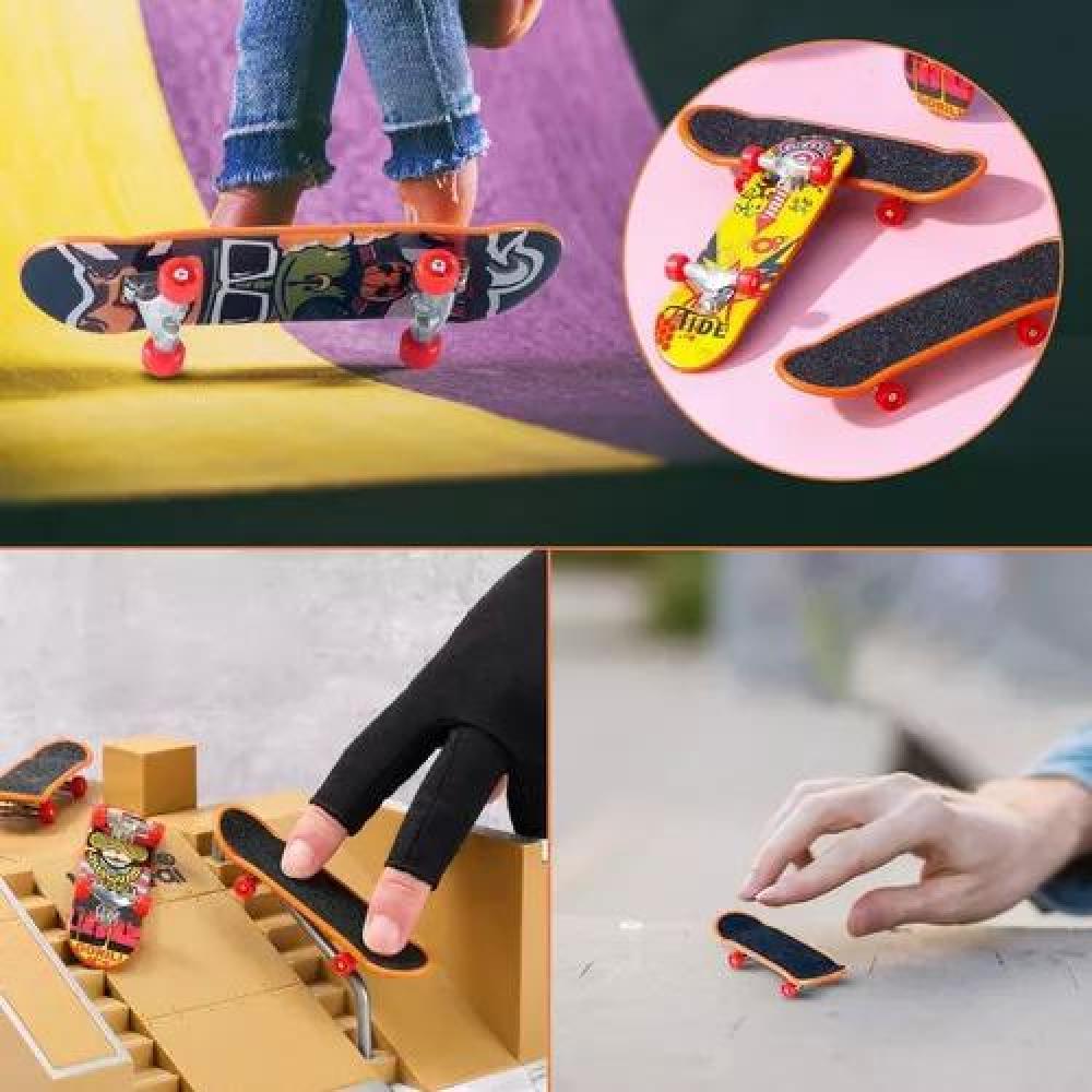 SET DE 12 MINI JUEGOS DE SKATE PARA DEDOS CON ACCESORIOS - 4