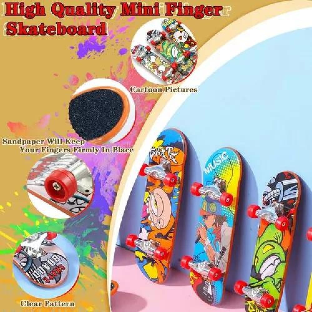 SET DE 12 MINI JUEGOS DE SKATE PARA DEDOS CON ACCESORIOS - 5