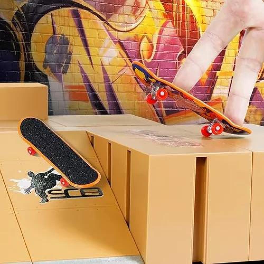 SET DE 12 MINI JUEGOS DE SKATE PARA DEDOS CON ACCESORIOS - 7