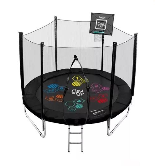 CAMA ELÁSTICA GLOWUP R6053 LIMITED EDITION CON DIÁMETRO 3.05 M Y ANCHO 305 CM NEGRA - 1
