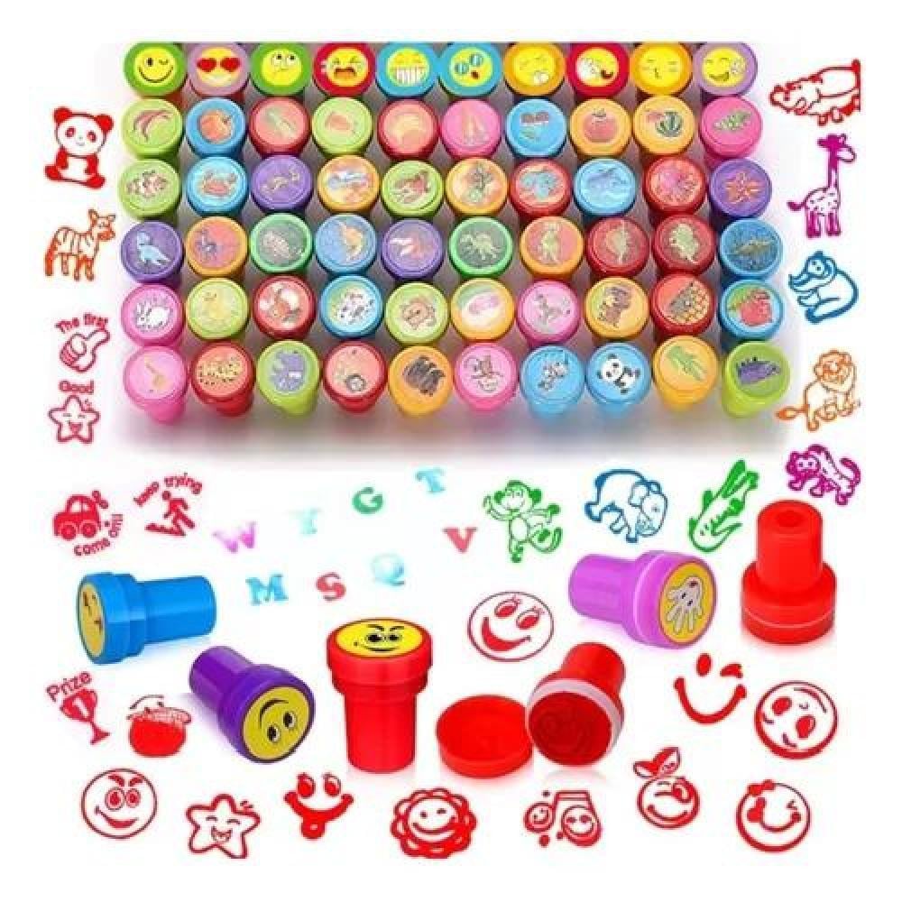 24 TIMBRES DE JUGUETE PARA NIÑOS SORPRESAS DE CUMPLEAÑOS MULTICOLOR - 1