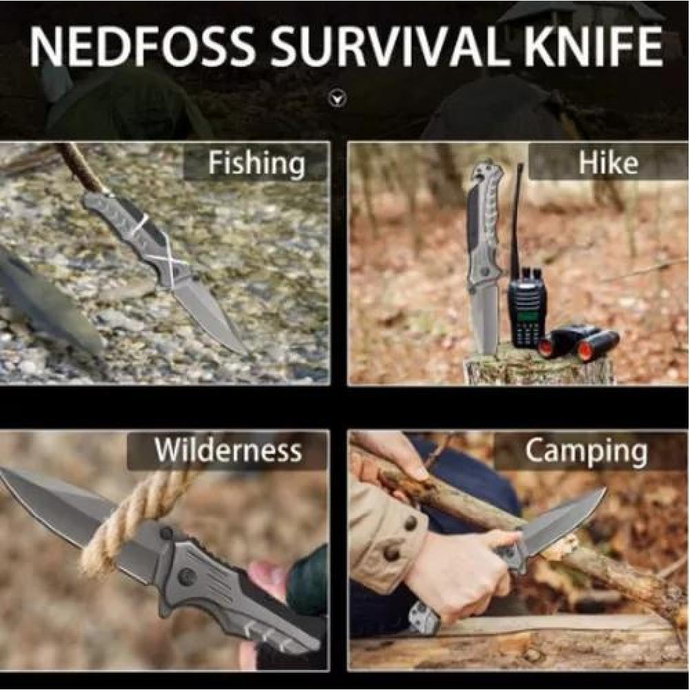 CUCHILLO TACTICO NAVAJA SUPERVIVENCIA CAZA CUCHILLO MILITAR - 6