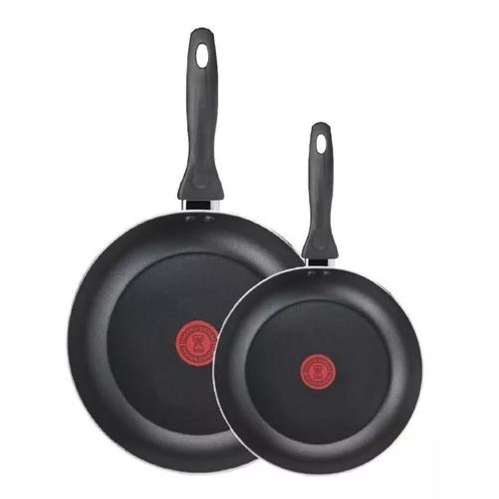 SET DE 2 SARTENES EASY COOK TEFAL 24 CM Y 30 CM ALUMINIO COLOR NEGRO - 1