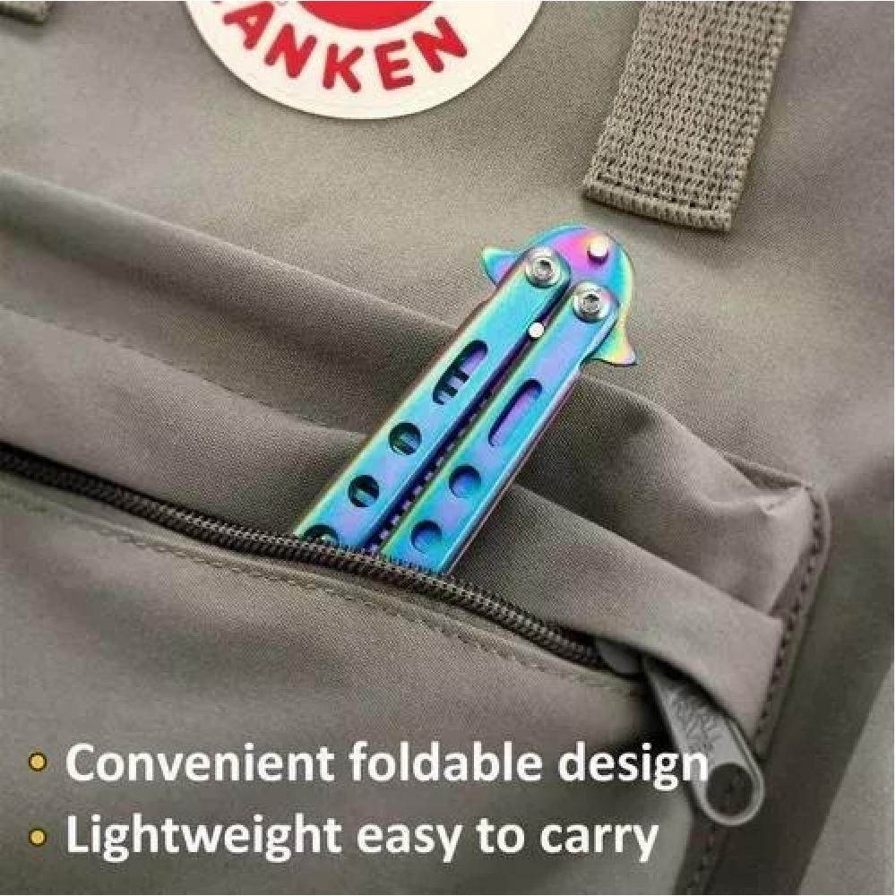 CUCHILLO NAVAJA MARIPOSA PARA PRÁCTICA ENTRENAMIENTO MARIPOS - 5